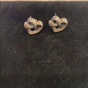 James Avery Heart Knot earrings